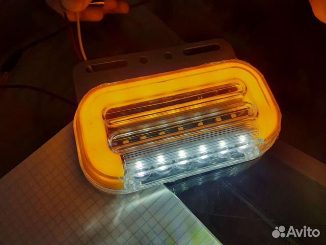 Габаритный фонарь с бегующим поворотником 6шт