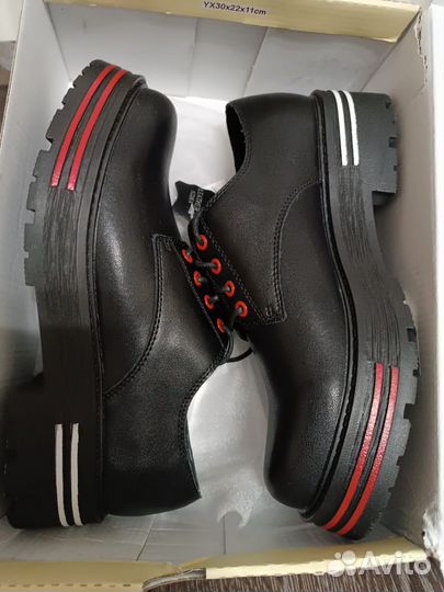 Полуботинки женские 39- 38 р из натуральной кожи