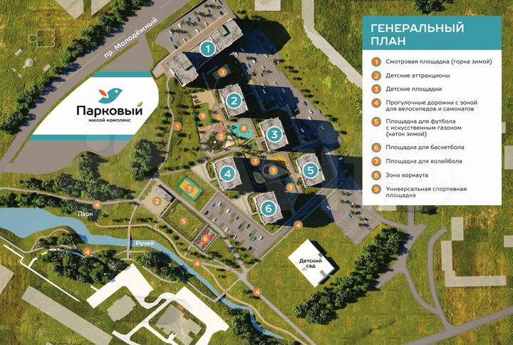 Своб. планировка, 30,3 м², 3/15 эт.