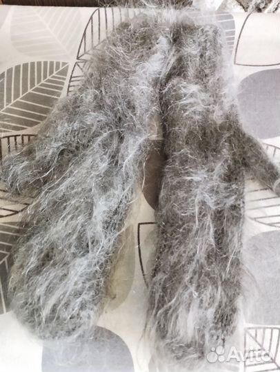 Варежки женские пуховые