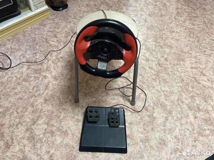 Руль с педалями Logitech wingman formula force gp