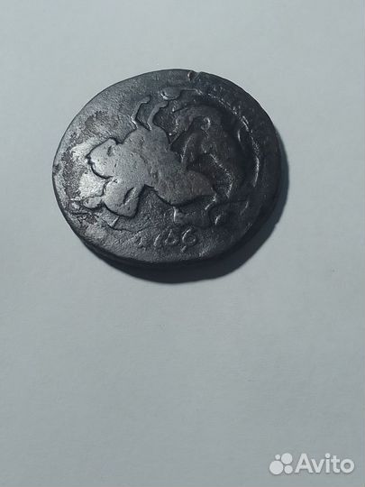 2 копейки 1758 перечекан