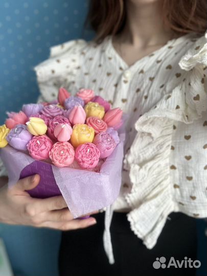 Букты из свечей. Подарок . Цветы