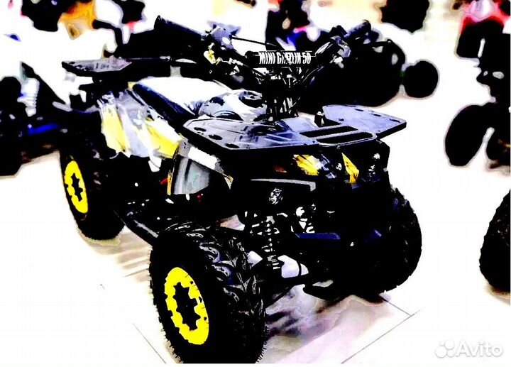 Детский квадроцикл Mini Grizlik X16 (PS) желтый