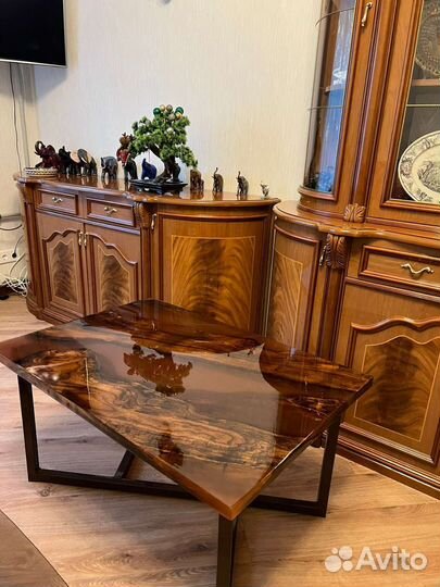 Изготовим стол из эпоксидной смолы и слэбов