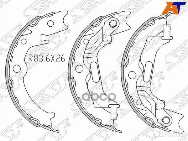 Колодки ручного тормоза chevrolet lacetti 04- S