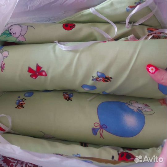 Матрас Kids Fashion 12m+ кроватка+бортики