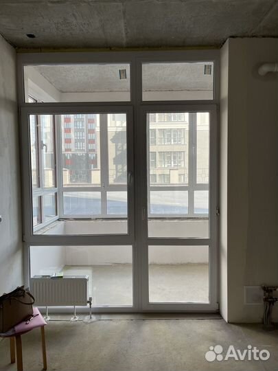 Оконный блок с дверью бу