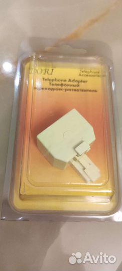 Телефонный адаптер разветвитель RJ 11 на 2 гнезда