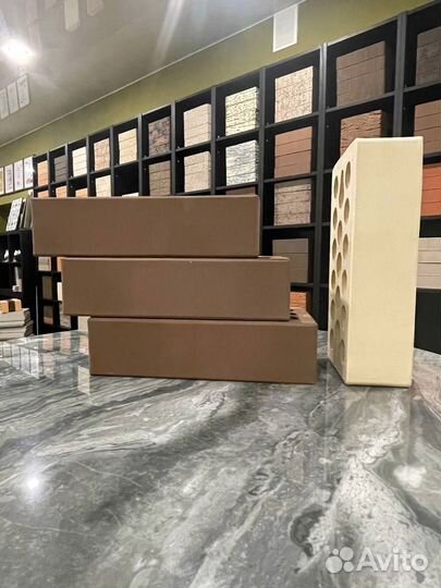 Керамический кирпич шоколад бархат Керма