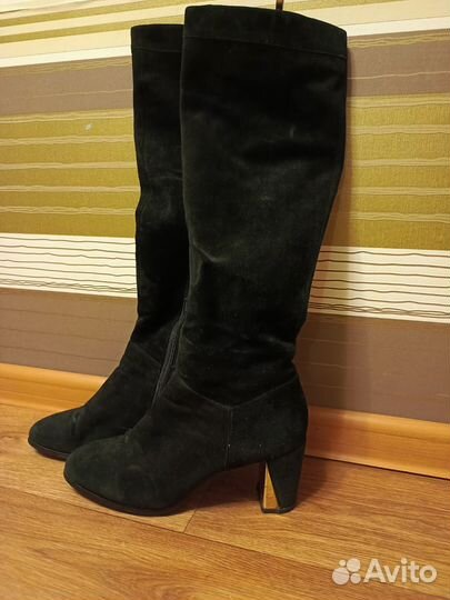 Сапоги натуральная замша 39 размер