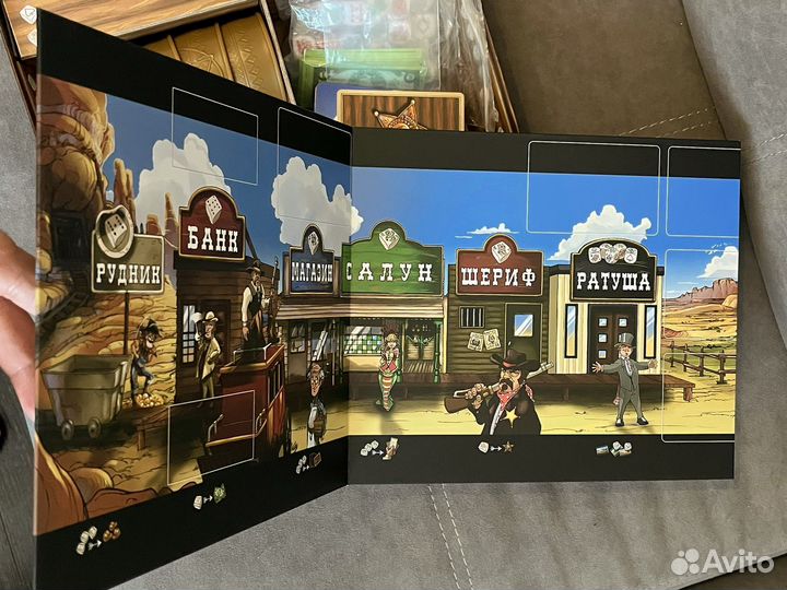Дайс Таун настольная игра + дополнение Дикий Запад