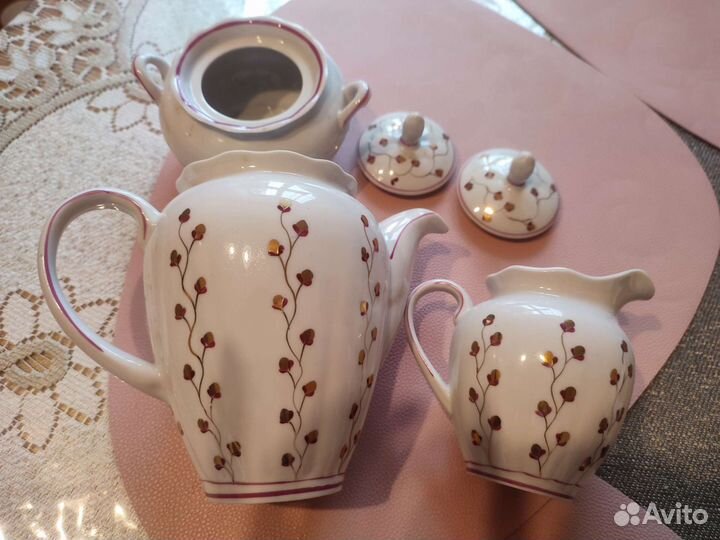 Кофейный сервиз костяной фарфор