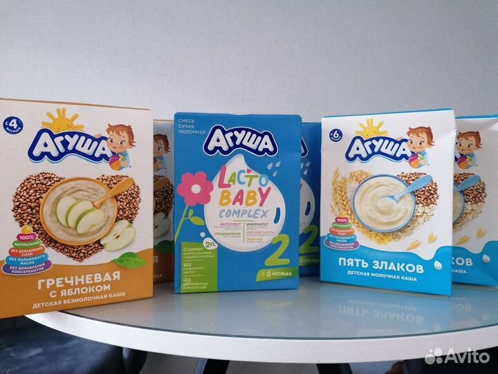 Детские каши молочные, безмолочные и смесь