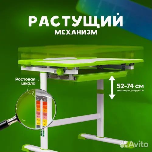 Растущая парта и стул анатомика