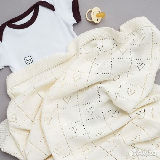 Плед вязаный 