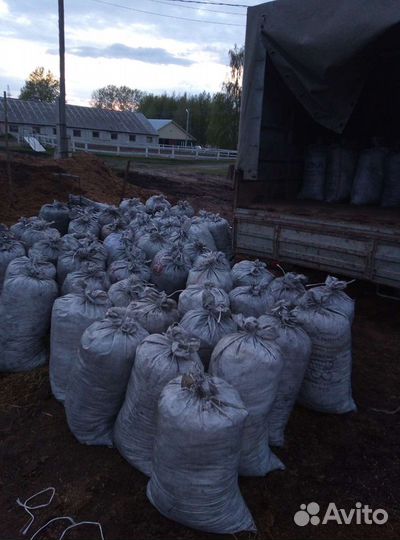 Перегной (навоз) коровий и конский в мешках