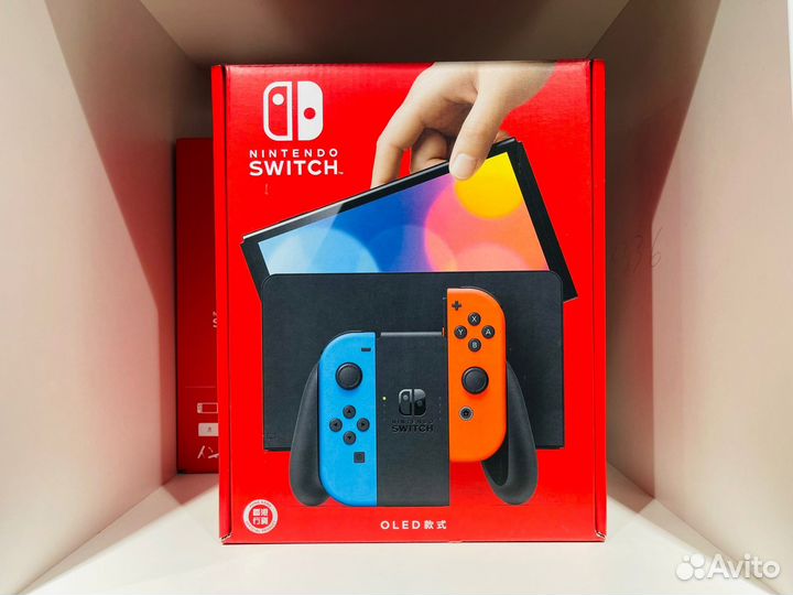 Прошитый Nintendo Switch Oled Neon +256Gb Новый
