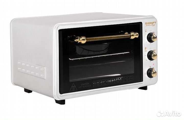 Мини печь kraft TCH-MO 3605 W retro