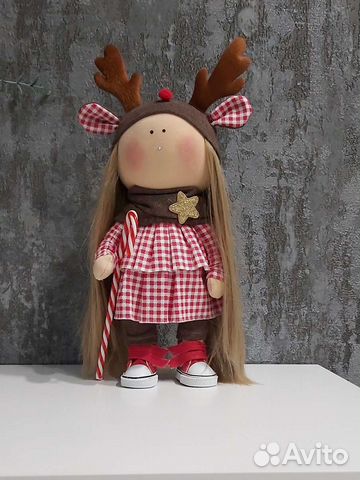 Текстильная кукла Олененок