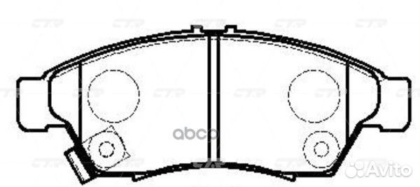 CKS-3 Колодки тормозные дисковые перед GK