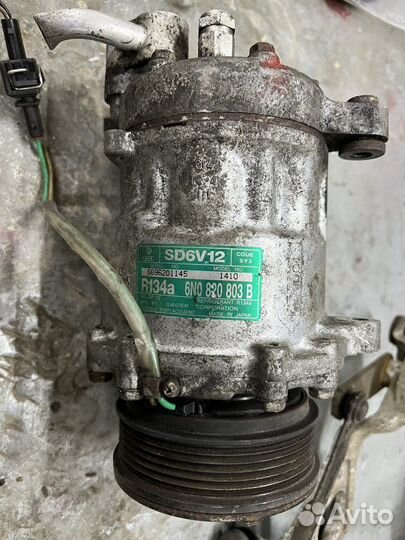 Компрессор кондиционера skoda volkswagen vag