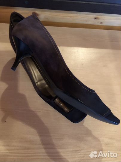 Туфли замшевые