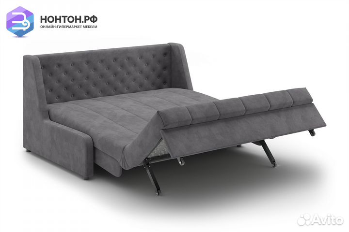 Диван аккордеон Вернисаж серый