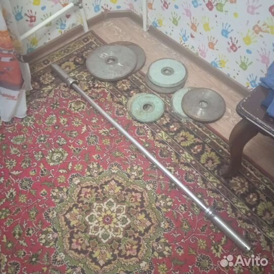 Штанга гриф блины бу СССР