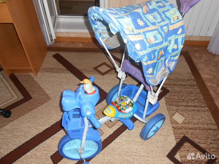 Трехколесный велосипед коляска