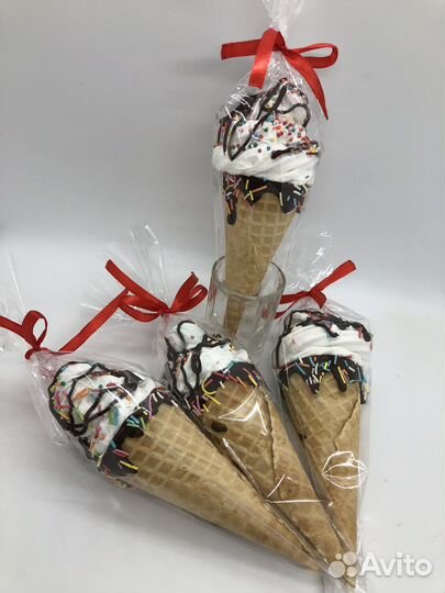 Зефир в рожке с шоколадом