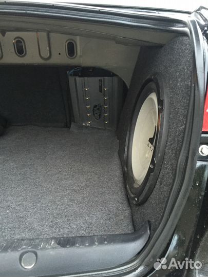 Короб стелс для сабвуфера в Lancer X