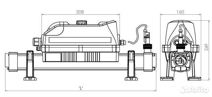 Электронагреватель титановый Elecro Evolution 2 E2