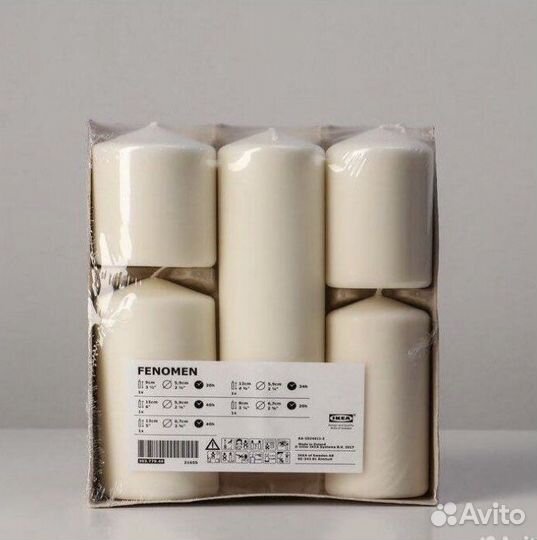 Свечи, набор свечей, подсвечники IKEA