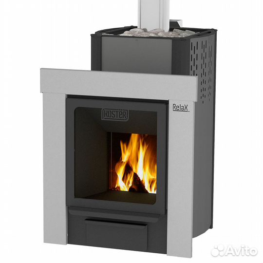 Дровяная печь для бани Костер Релакс 18 м3