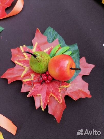 Осенние заколки для девочек