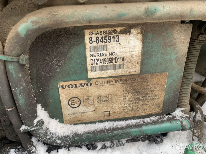 Двигатель в сборе двс volvo d12d 420 euro4