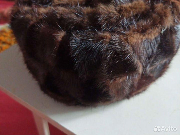 Норковая шапка мужская формовка