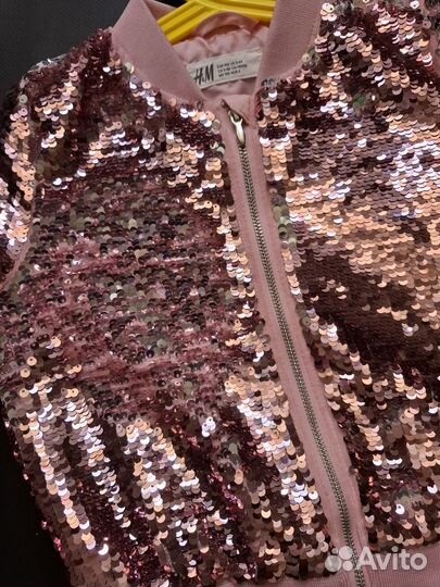 Бомбер для девочки 104-110 см H&M