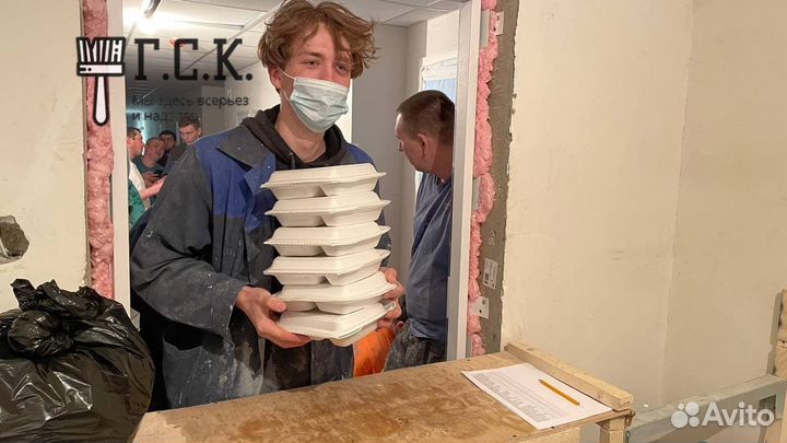 Подсобный рабочий на стройку