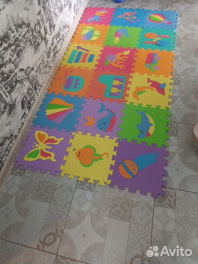 Детский коврик для ползания пазл