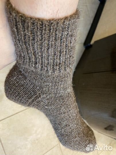 Вязаные носки ручная работа шерсть 100