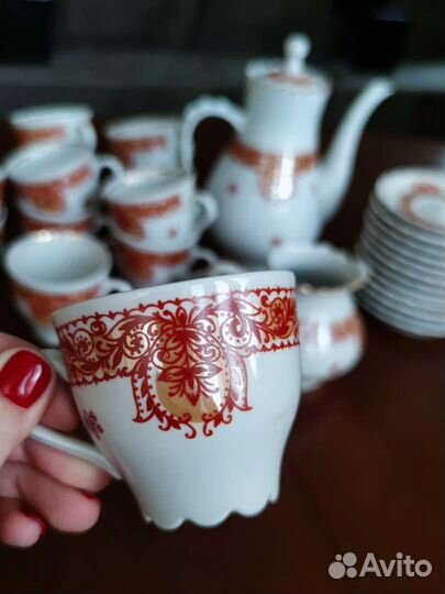 Кофейный сервиз на 12 персон. Винтаж