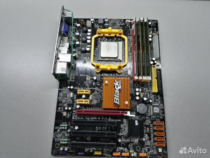 Комплект AM2+ (ECS A780GM-A / AMD Phenom X4 / 8Gb)