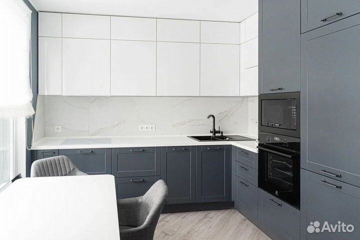 Цена за всю кухню. Серый лофт CN:023883