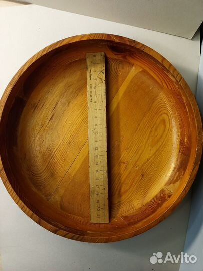 Блюдо деревянное конфетница винтаж