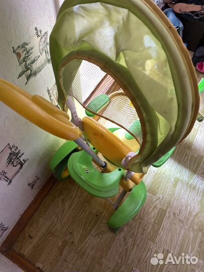 Велосипед с детской ручкой