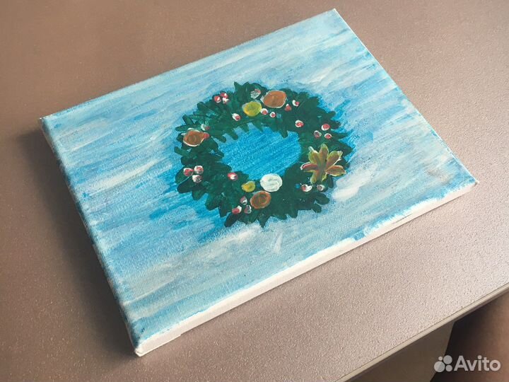 Картина маслом на холсте «Венок»