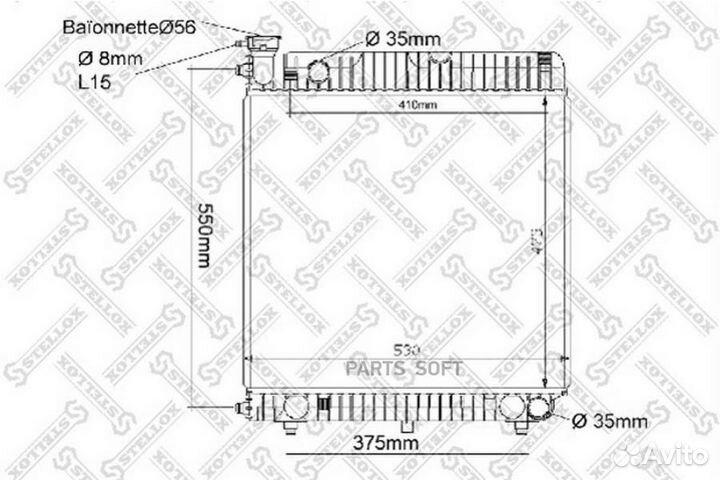 Радиатор MB T1 2.3D-3.0D 77