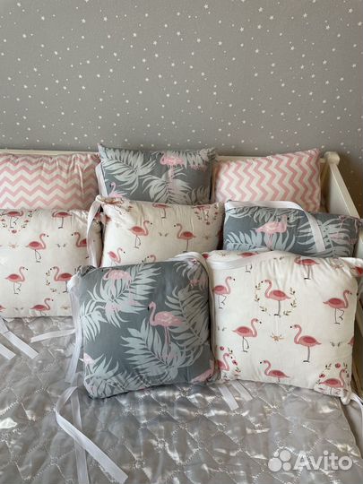 Бортики в детскую кроватку бу